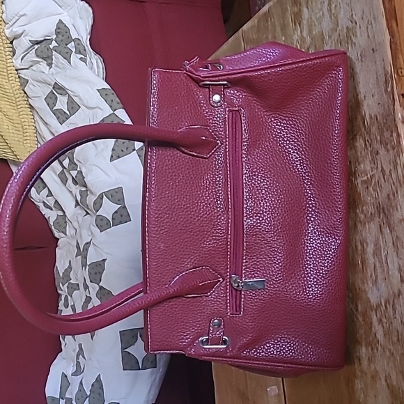 🇫🇷HERMÈS PARIS BERKIN 30 3 IN 1 LEATHER BURGUNDY COLOURED HANDBAG m.i. France - Picture 6 of 15